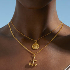 St Christopher Pendant - Gold 24k