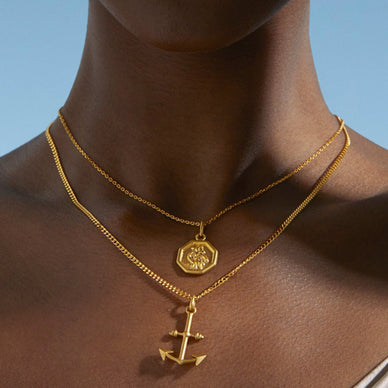 St Christopher Pendant - Gold 24k