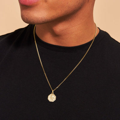 St Christopher Pendant - Gold 24k