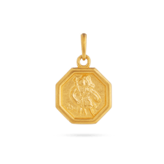 St Christopher Pendant - Gold 24k