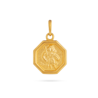 St Christopher Pendant - Gold 24k