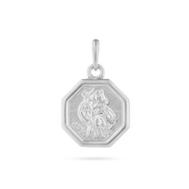 St Christopher Pendant - Platinum