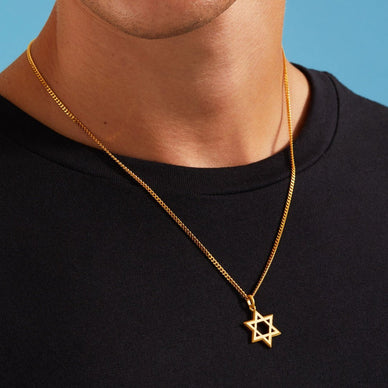 Star Of David Pendant - Gold 9k