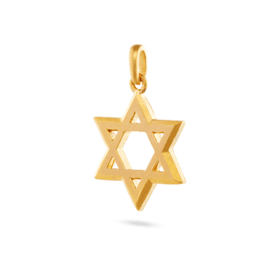 Star Of David Pendant - Gold 9k