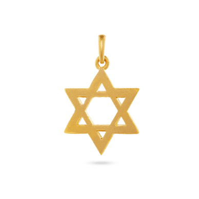 Star Of David Pendant - Gold 9k