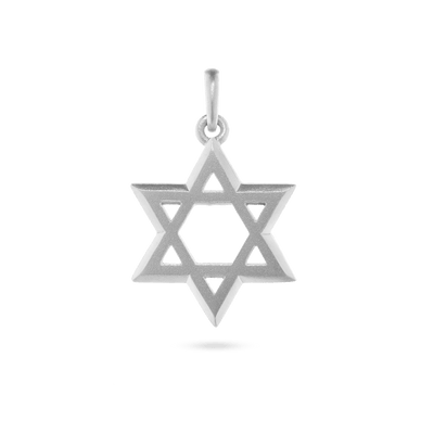 Star Of David Pendant - Silver