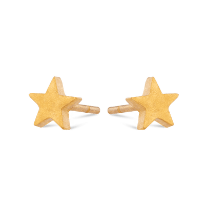 Star Stud Earrings - Gold 24k