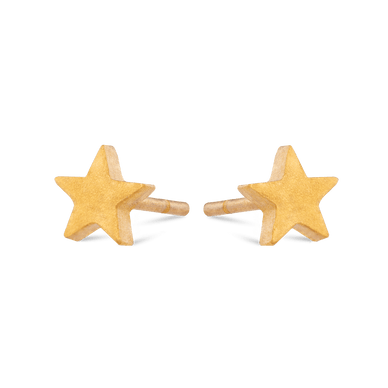 Star Stud Earrings - Gold 18k