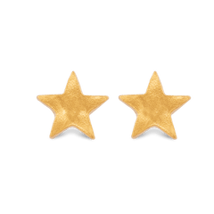 Star Stud Earrings - Gold 24k