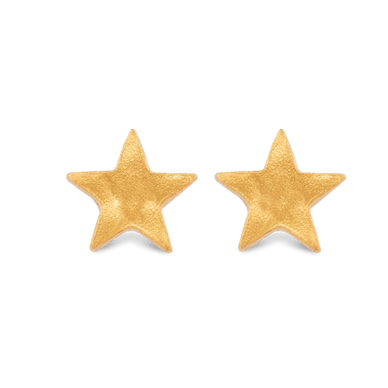 Star Stud Earrings - Gold 18k