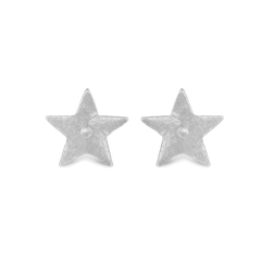 Star Stud Earrings - Platinum