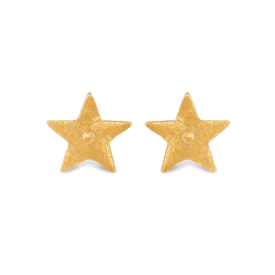 Star Stud Earrings - Gold 18k