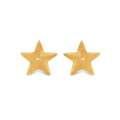 Star Stud Earrings - Gold 24k