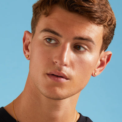 Star Stud Earrings - Gold 24k