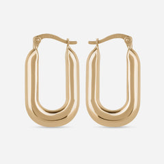 Statement Elongated Hoop Earrings
