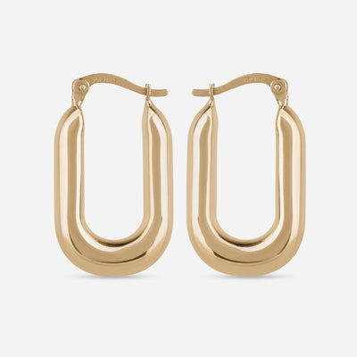 Statement Elongated Hoop Earrings
