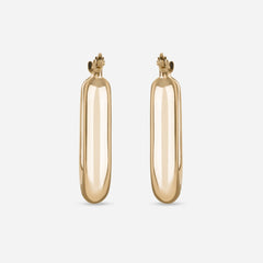 Statement Elongated Hoop Earrings