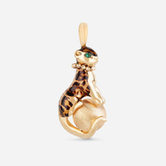 Statement Leopard Ball Pendant