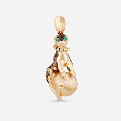 Statement Leopard Ball Pendant