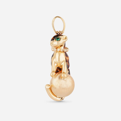 Statement Leopard Ball Pendant