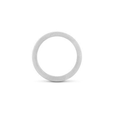 Statement Wide Flat Ring - Platinum