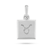 Taurus Zodiac Pendant - Platinum