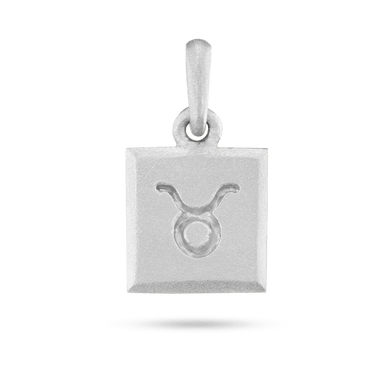 Taurus Zodiac Pendant - Platinum