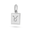 Taurus Zodiac Pendant - Platinum