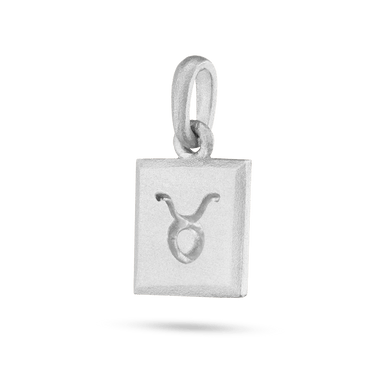 Taurus Zodiac Pendant - Platinum