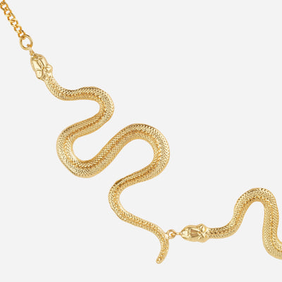Textured Snake Chain Necklace