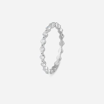 Thin Floating Diamond Ring - Colour D/VVS