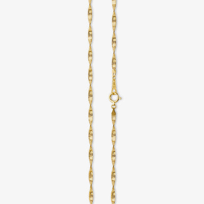 Twisted Chain Necklace - Gold 18k