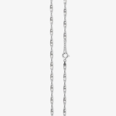 Twisted Chain Necklace - Platinum