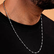 Twisted Chain Necklace - Platinum