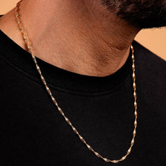 Twisted Chain Necklace - Gold 18k