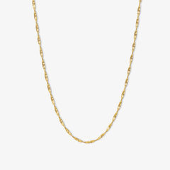Twisted Chain Necklace - Gold 18k