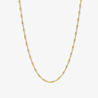 Twisted Chain Necklace - Gold 18k