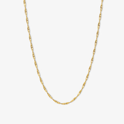 Twisted Chain Necklace - Gold 18k