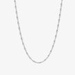 Twisted Chain Necklace - Platinum