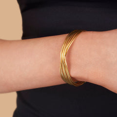 Twisted Multi Wire Adjustable Cuff