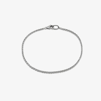 Wheat Chain Bracelet - Platinum