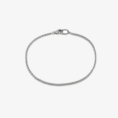 Wheat Chain Bracelet - Platinum