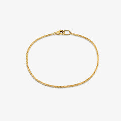 Wheat Chain Bracelet - Gold 18k
