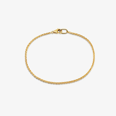 Wheat Chain Bracelet - Gold 18k