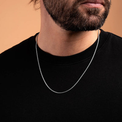 Wheat Chain Necklace - Platinum