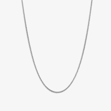 Wheat Chain Necklace - Platinum
