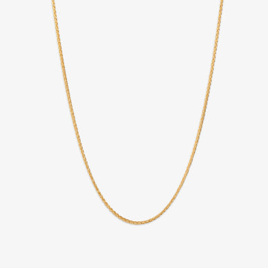 Wheat Chain Necklace - Gold 18k
