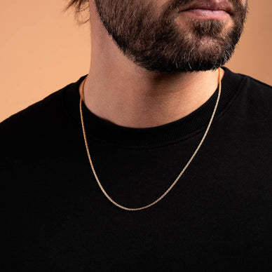 Wheat Chain Necklace - Gold 18k