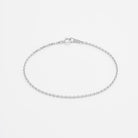 Wide diamond cut cable chain bracelet