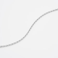 Wide Diamond Cut Cable Chain Bracelet - Platinum